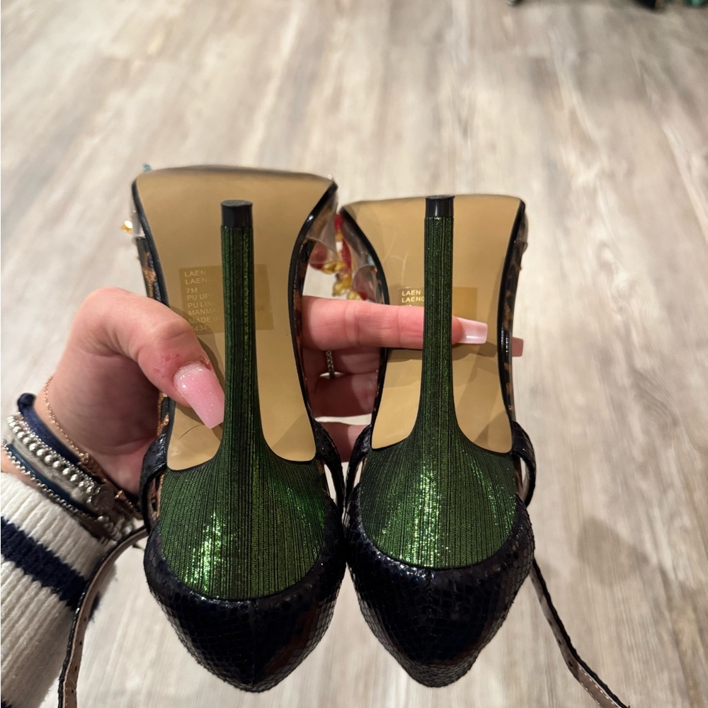 Betsey Johnson Multicolor Floral Heels - Picture 6 of 7